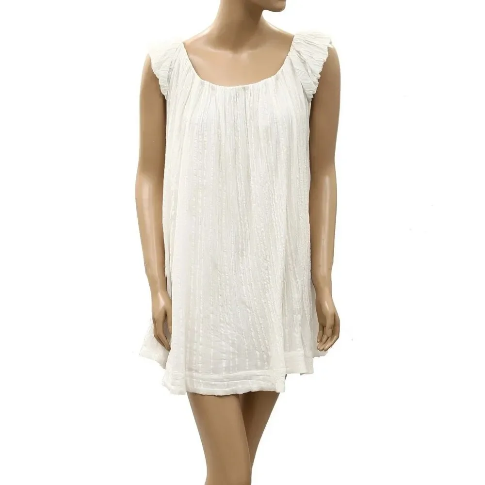 Free People Free-Est Jane Babydoll Women's Mini Dress Boat Neck Swing L 288546
